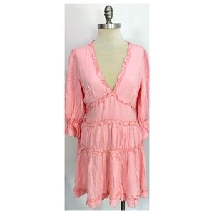 Shein Dotted Tiered Mini Dress